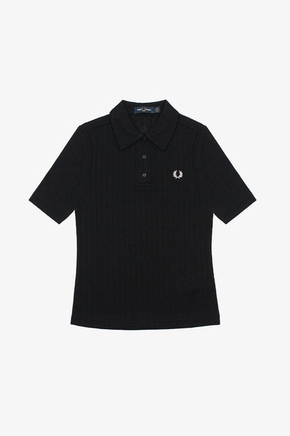 G2168 Sheer Rib Black - Polo