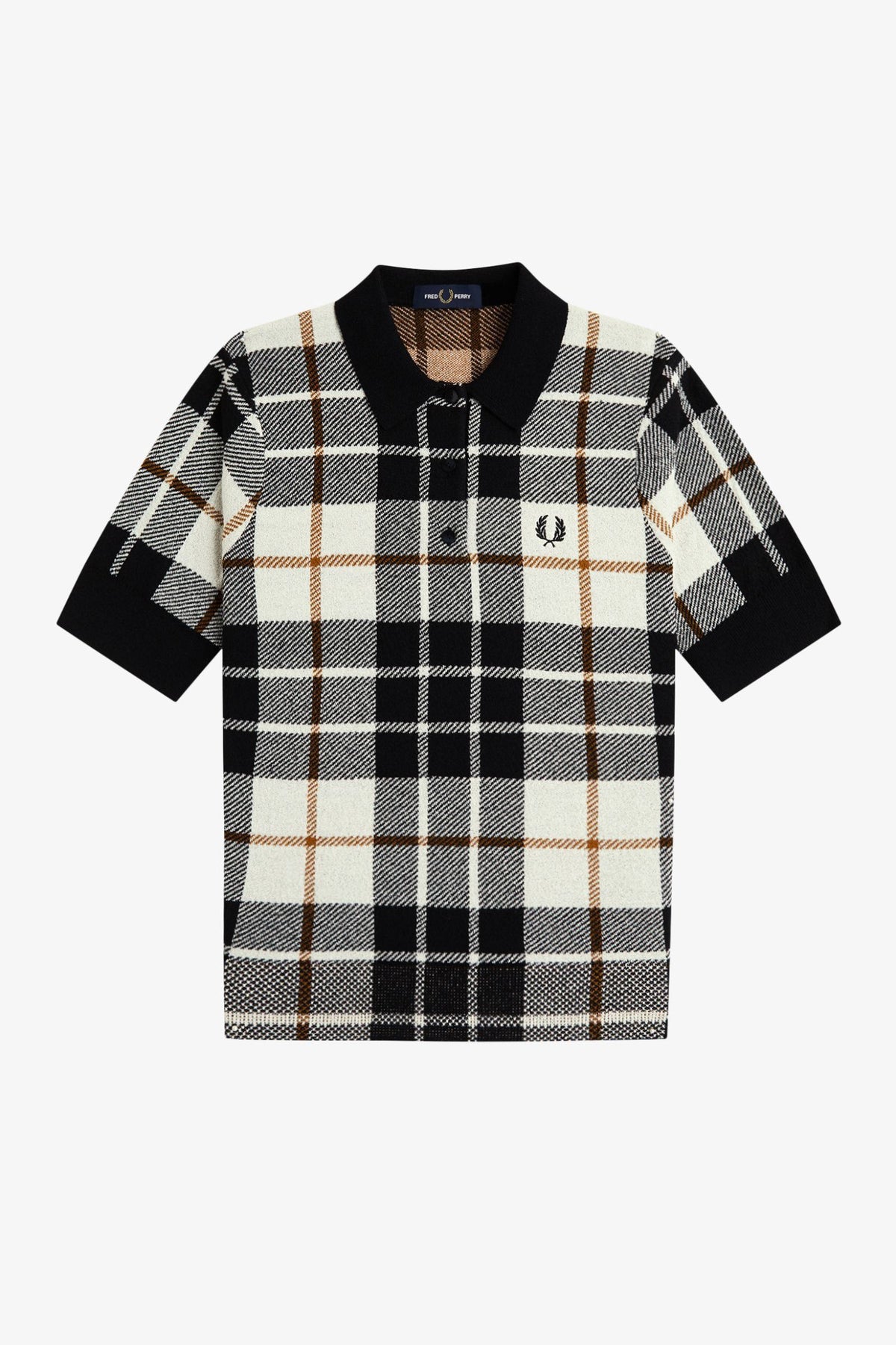 K3157 Bouclé Tartan - Knitted Shirt