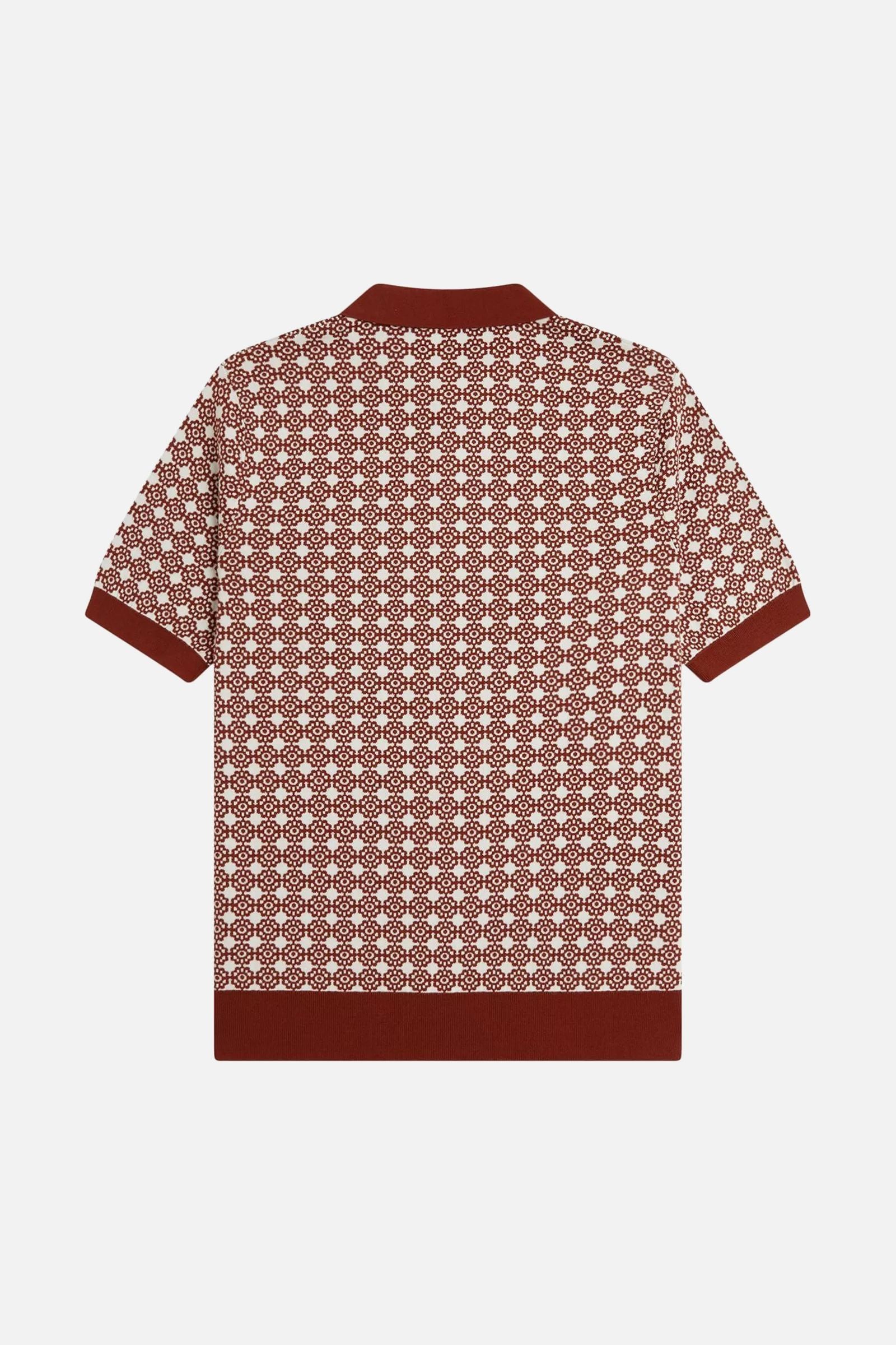 K3305 Floral Jacquard Brandy - Polo