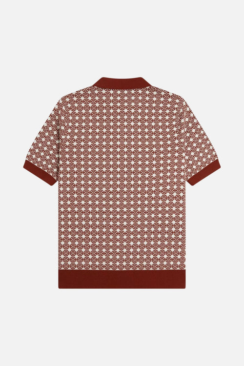 K3305 Floral Jacquard Brandy - Polo