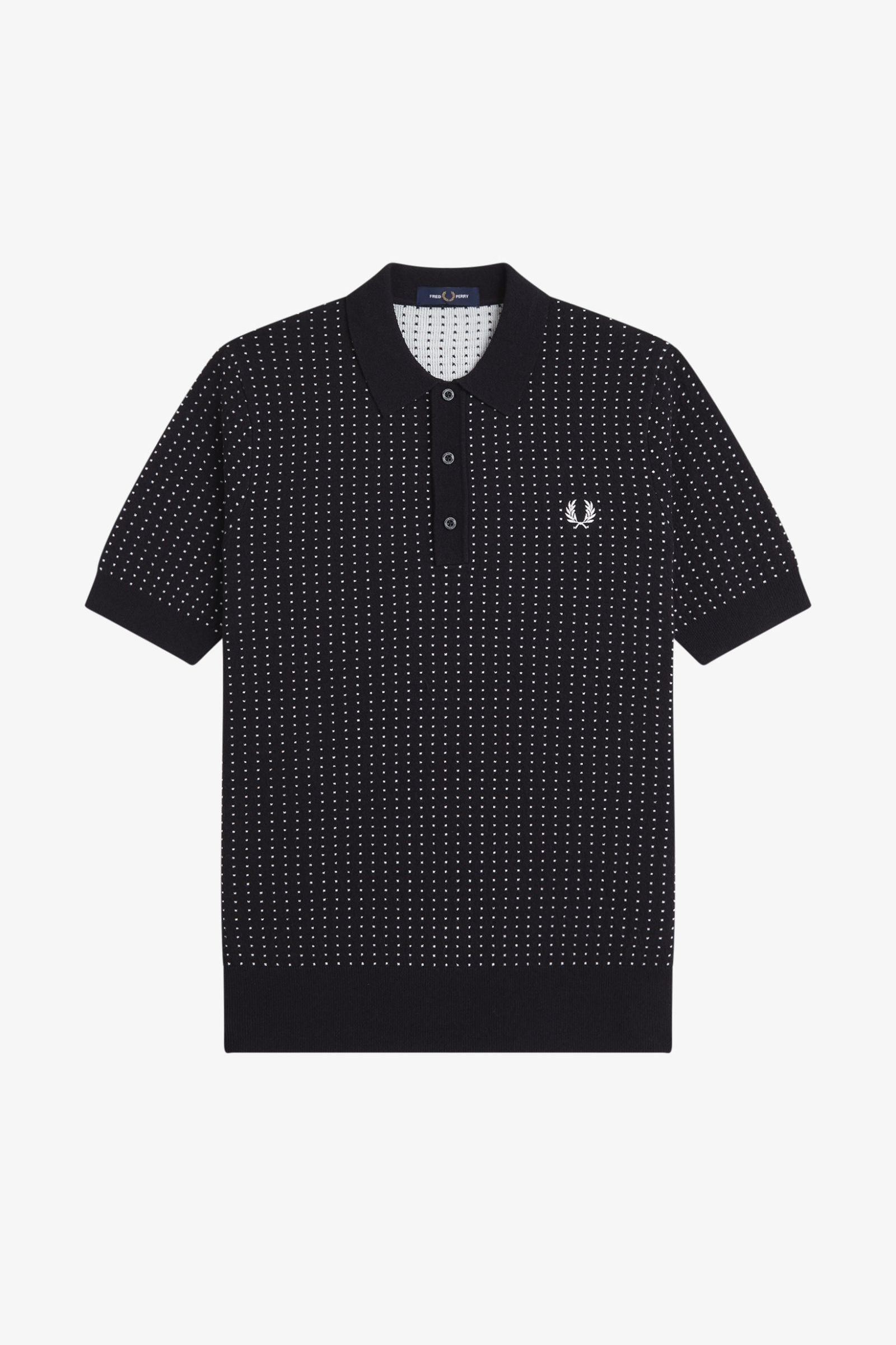 K3307 Boucle Dot Black - Polo