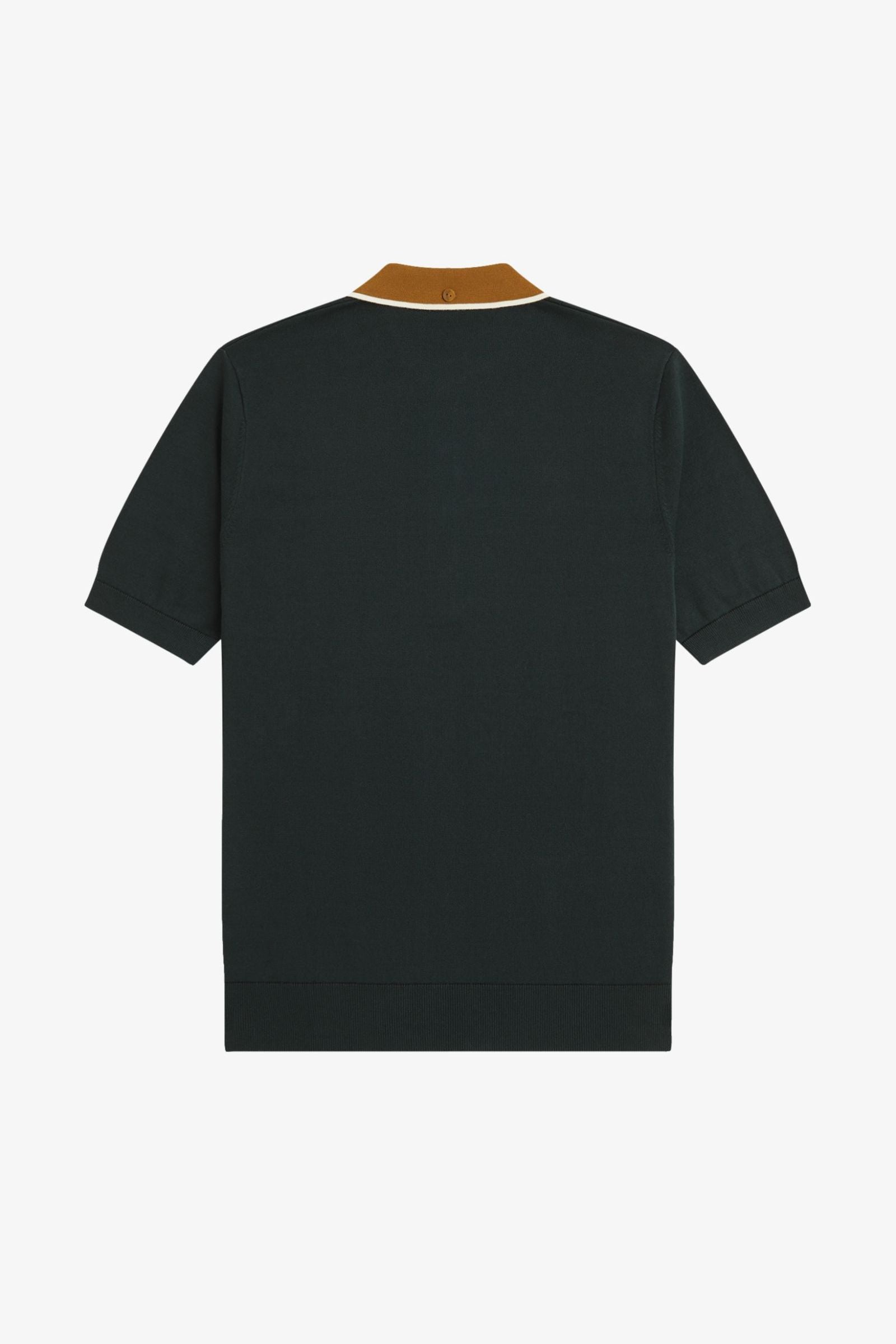 K3312 Cable Knit Night Green - Polo