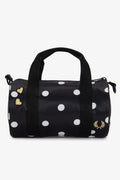 L3346 Amy Winehouse Polka Dot Black - Mini Barrel Bag