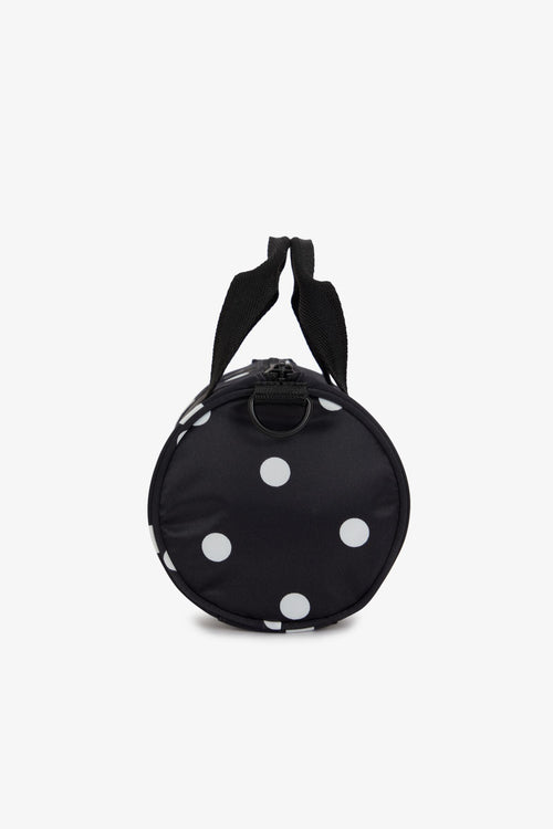L3346 Amy Winehouse Polka Dot Black - Mini Barrel Bag