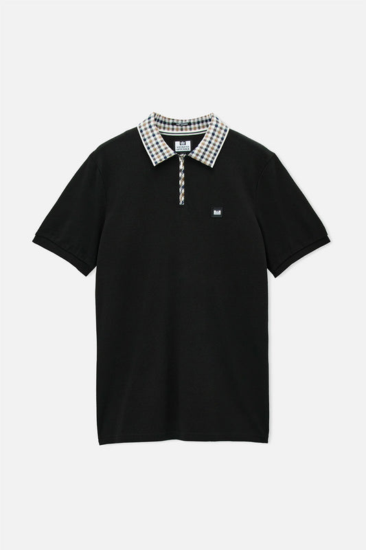 Lachine Jacquard Rib Collar Black - Polo