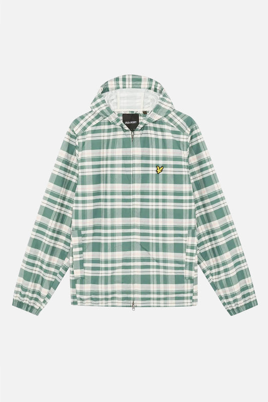 Tartan Hooded Zip Through Everglade - Jacket