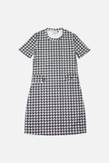 Houndstooth Pocket Detail - Dress
