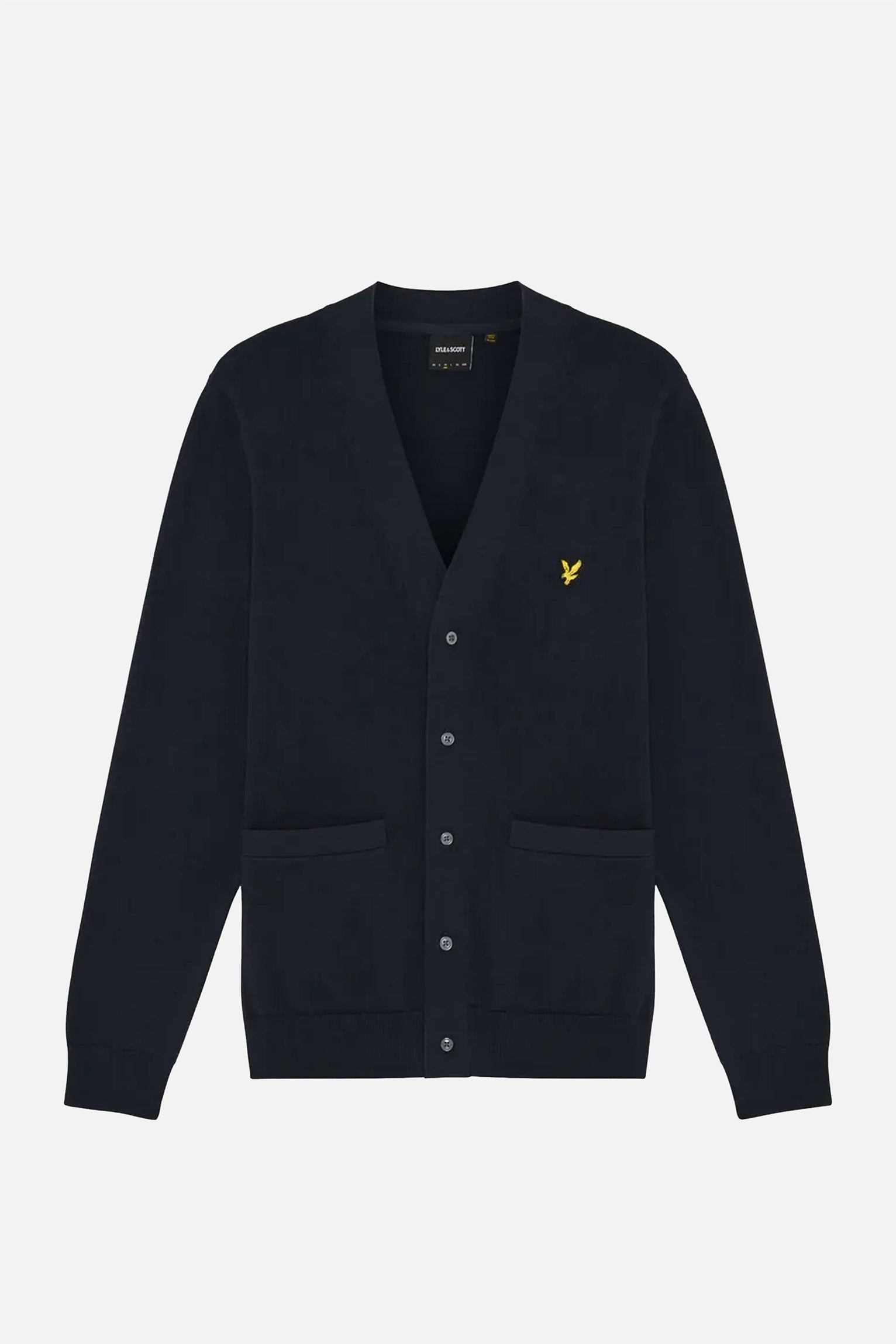 Cotton V-Neck Dark Navy - Cardigan