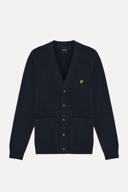 Cotton V-Neck Dark Navy - Cardigan