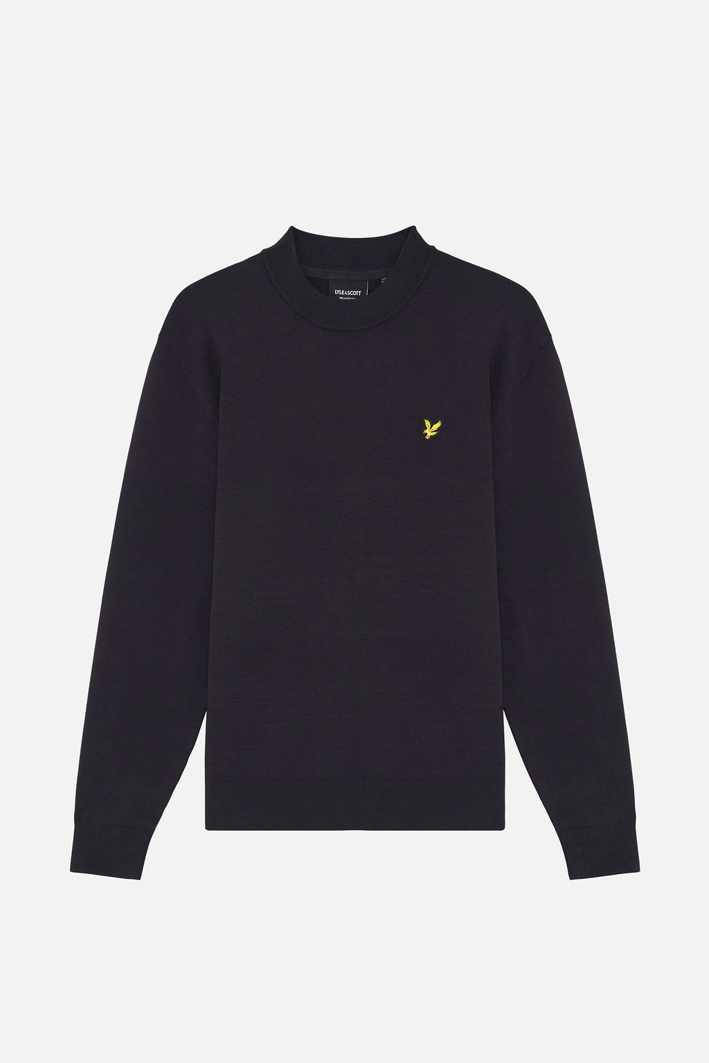 Relaxed Fit Dark Navy Mock Neck - Jumper