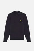 Relaxed Fit Dark Navy Mock Neck - Jumper