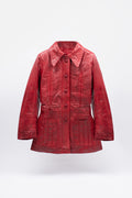 The "Avery" Oxblood - Leather Jacket
