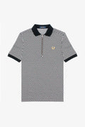 M2399 Chequerboard Zip Neck - Polo