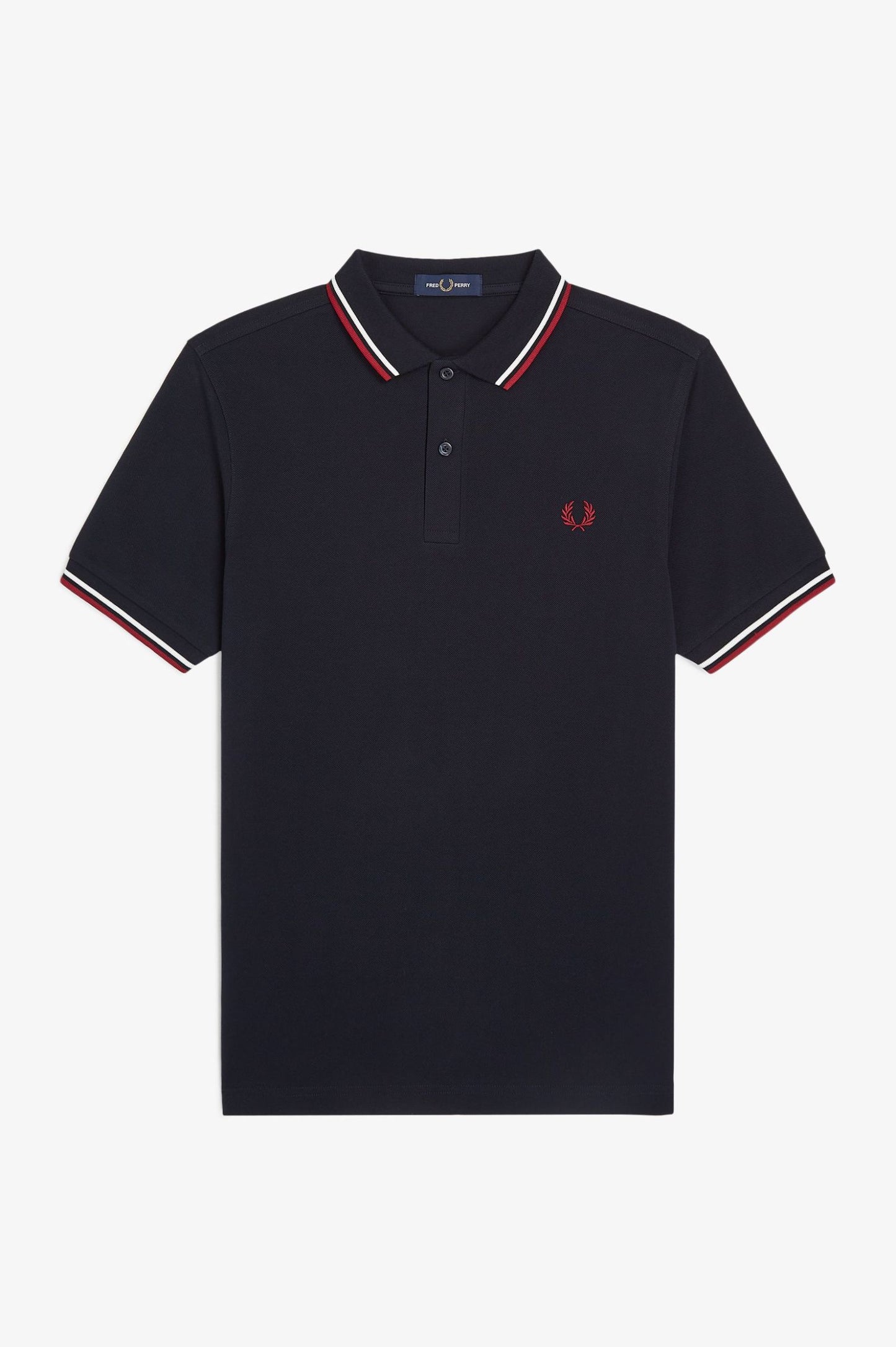 M3600 Navy / Snow White / Burnt Red Twin Tipped - Polo