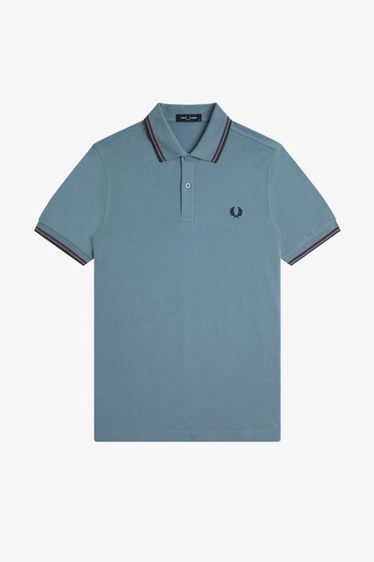 M3600 Stockport Blue / Oxblood / Grassroots - Polo