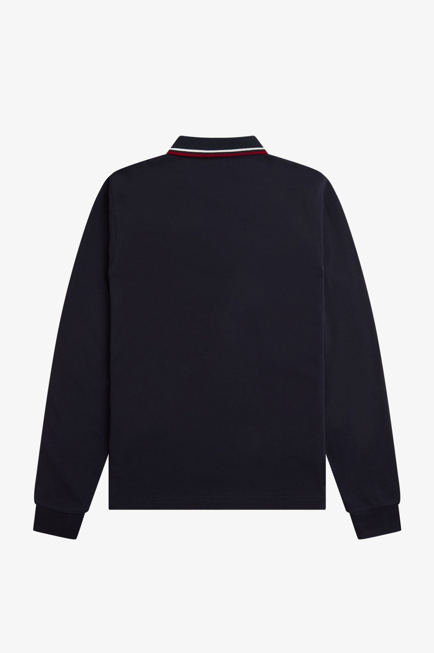 M3636 Navy / Snow White / Burnt Red - L/S Polo
