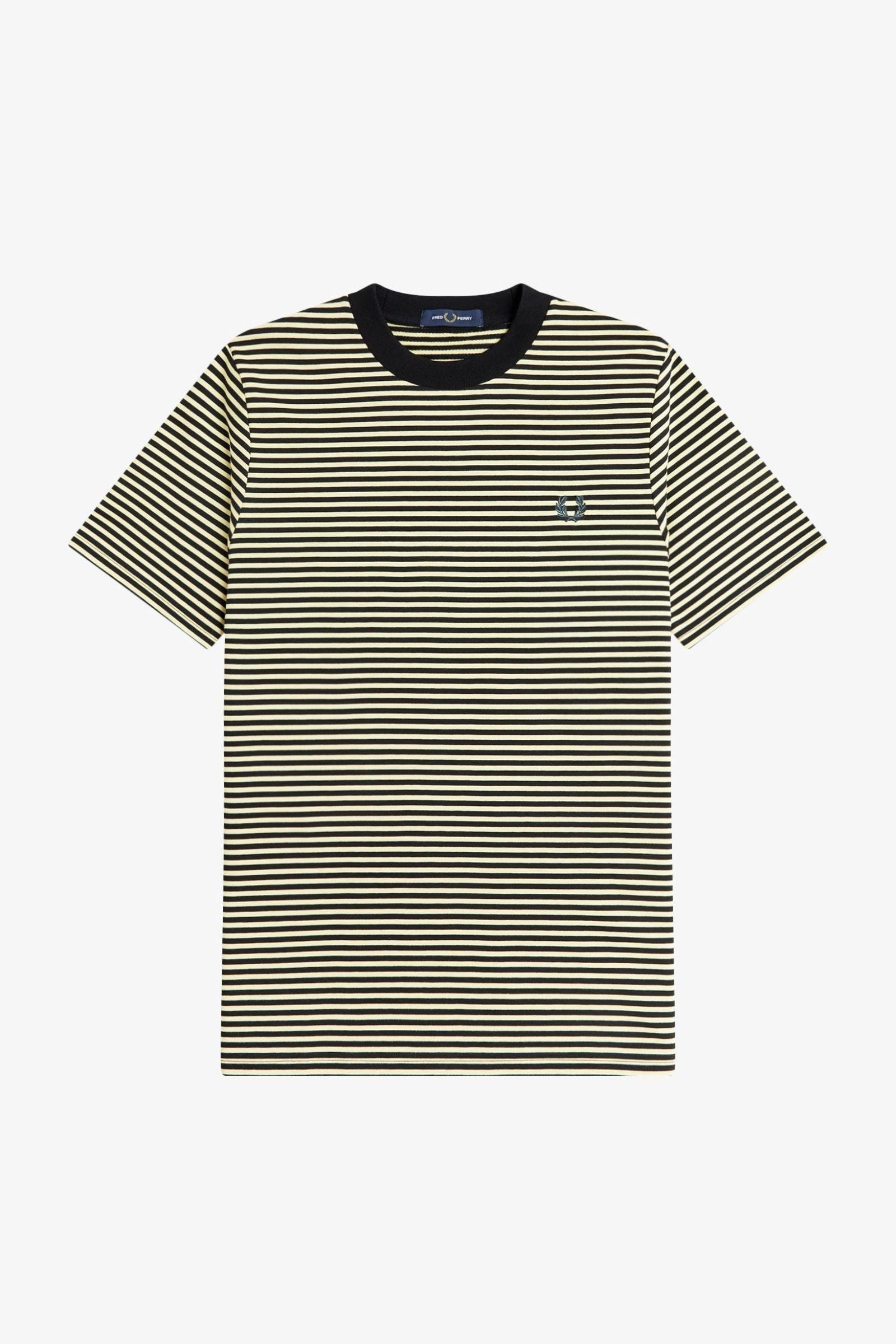 M6581 Fine Stripe Honey / Black - T-Shirt