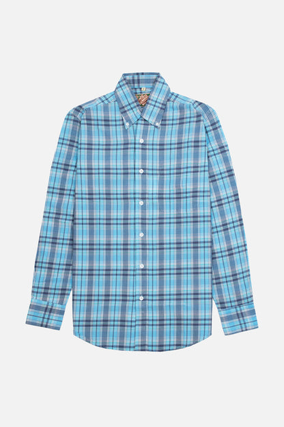 Dizzy Madras Summer Sky Blue/White/Navy Check - Shirt