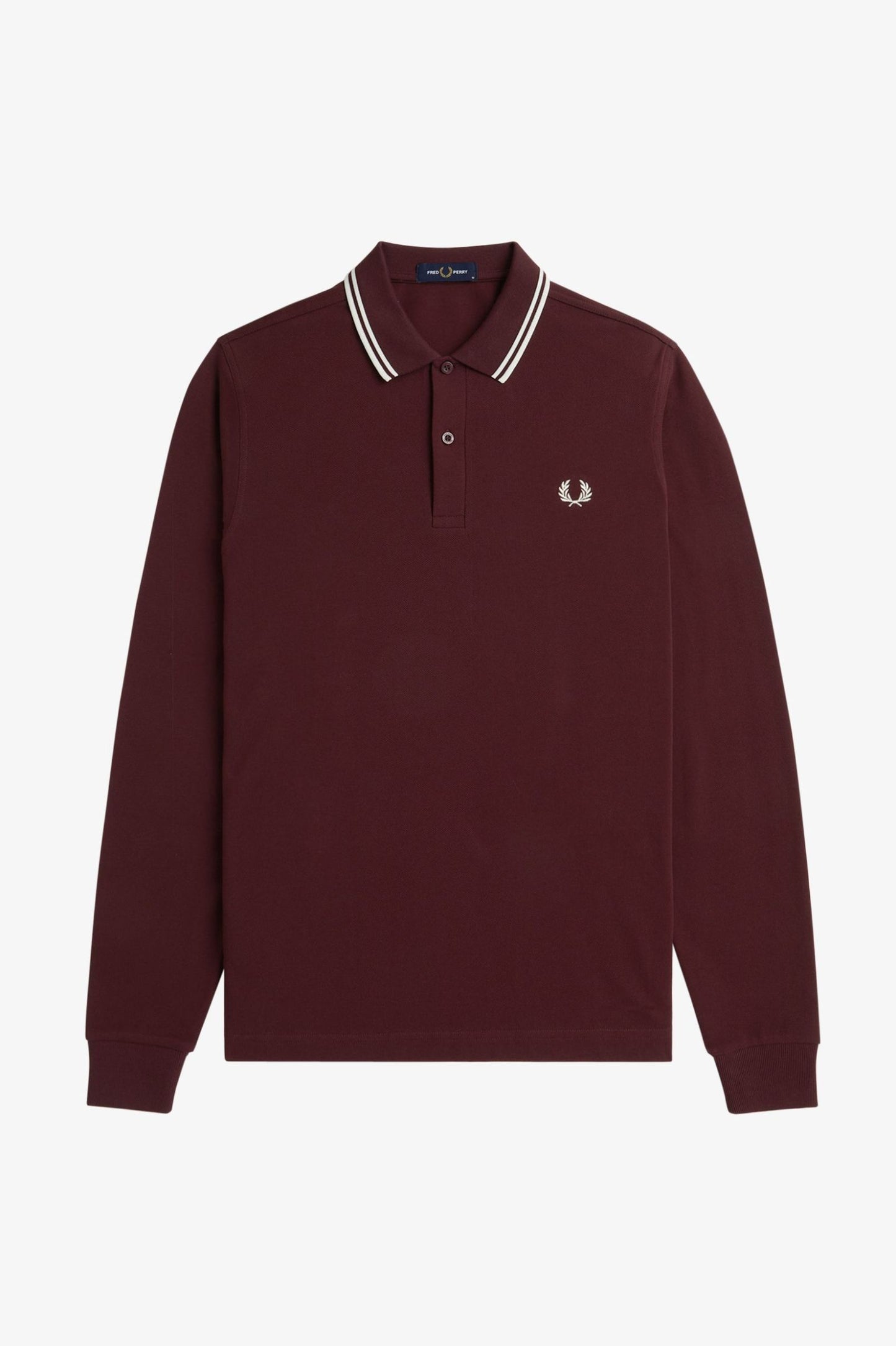 M3636 Oxblood / Ecru / Ecru - L/S Polo