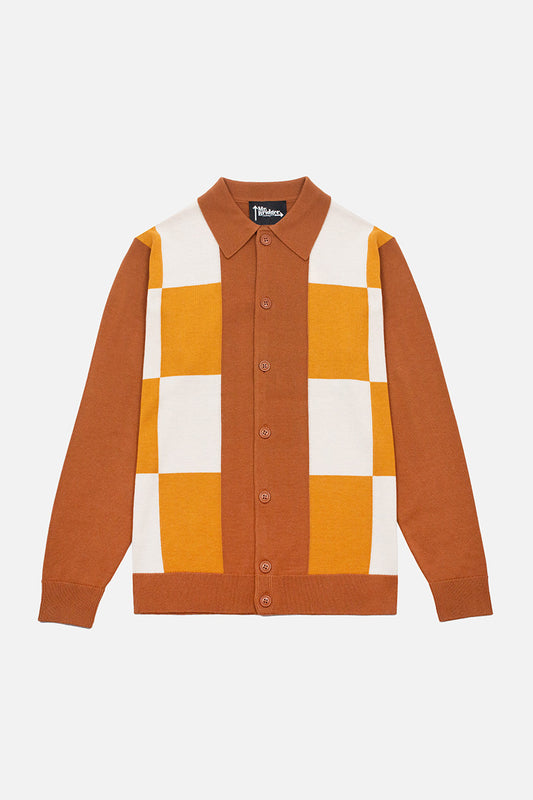 Crown Walnut & Peach - Polo Knit