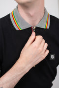 Oxford Collar Zip Pique - Polo
