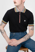 Oxford Collar Zip Pique - Polo