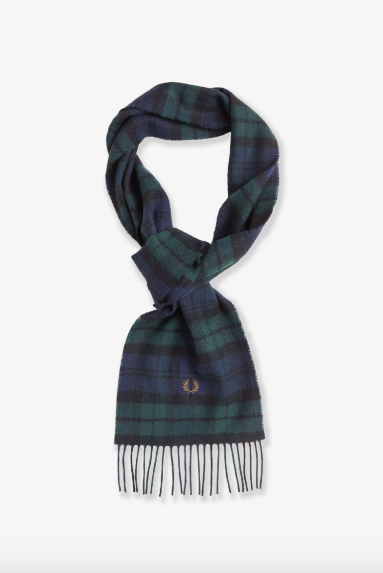 C8137 Lambswool Black Watch Tartan - Scarf