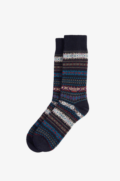 Barbour Boyd Navy Mix - Socks