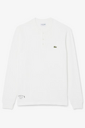 Long Sleeved Waffle White - Knit T-shirt