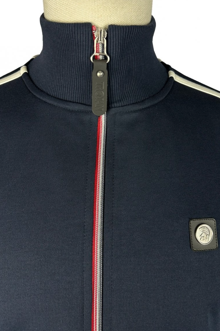 Stripe Sleeve Navy - Track Top