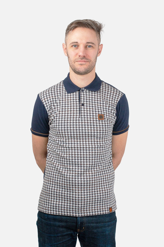 Houndstooth Navy - Polo