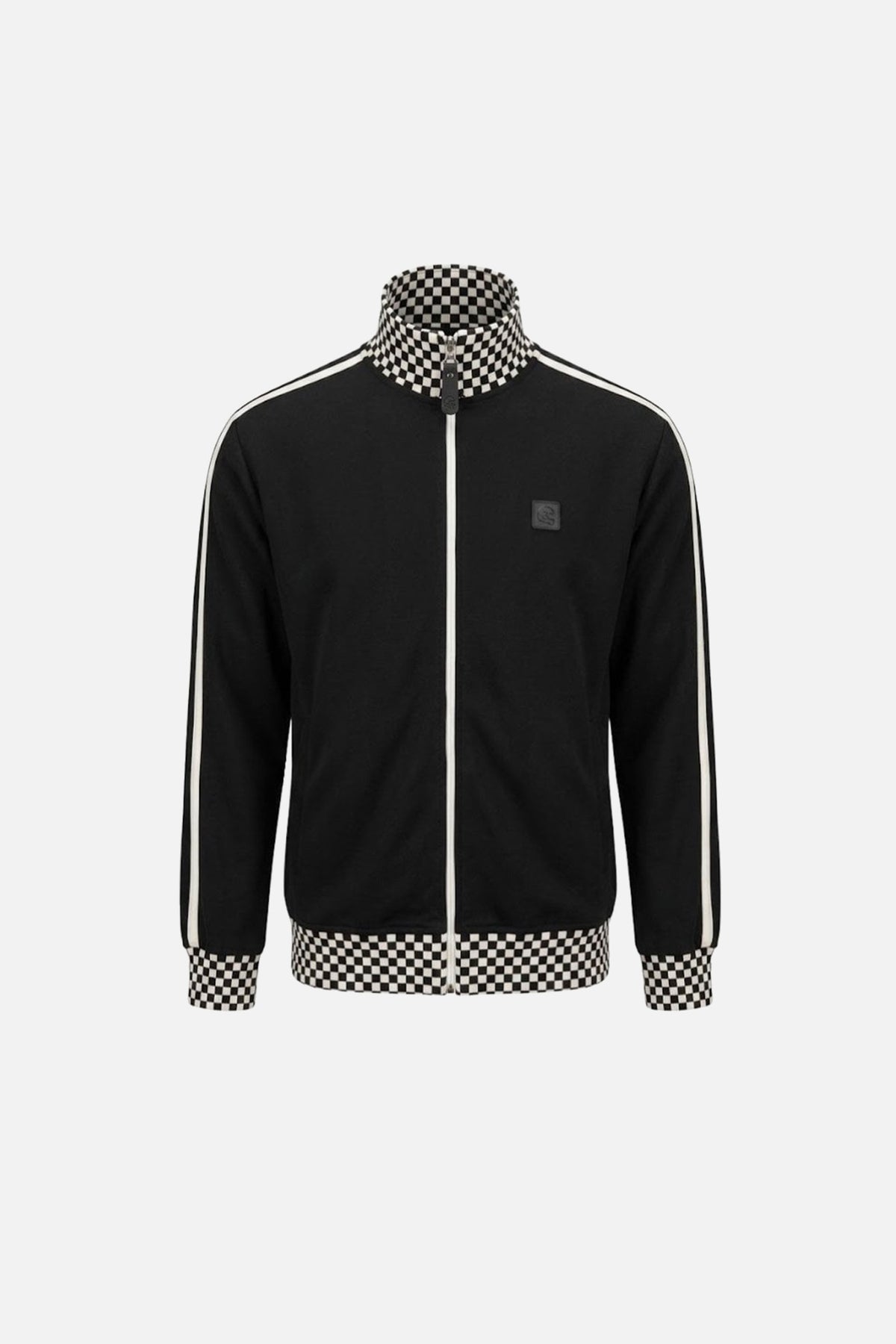 Black Checkerboard  - Track Top