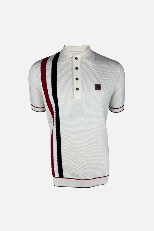 Racing Stripe - Polo Knit