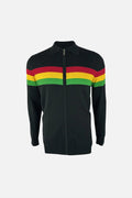 Zip Stripe Black Rasta - Cardigan