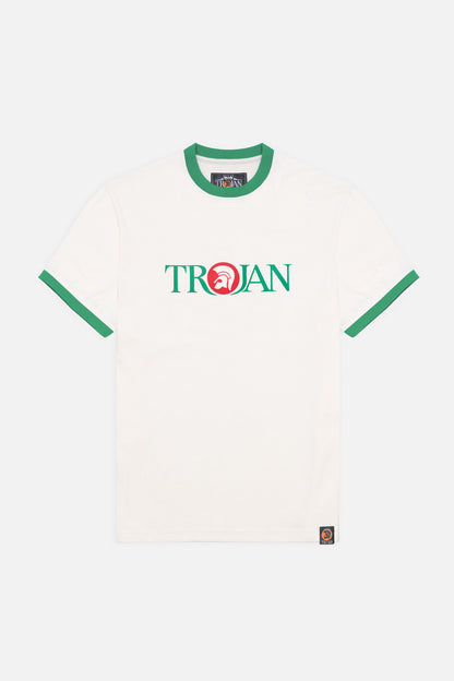 Logo Ringer Ecru - T-Shirt