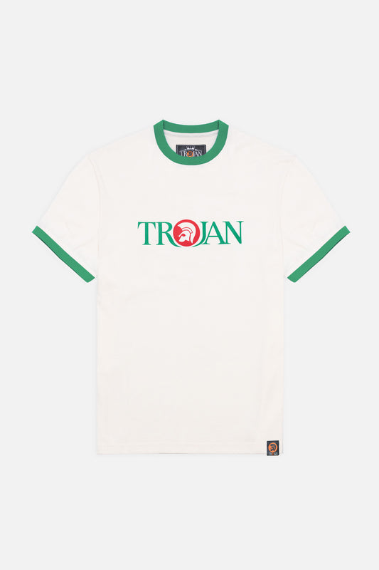 Logo Ringer Ecru - T-Shirt