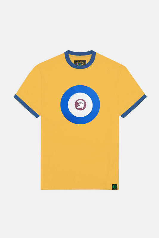 Target Mustard Logo Ringer - T-Shirt