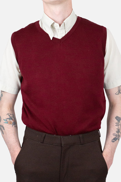 Knitted Burgundy - Tank Top
