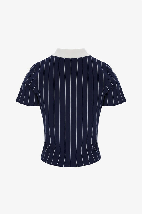 BB1 Women's Classic Vintage Striped 410 Fila Navy - Polo