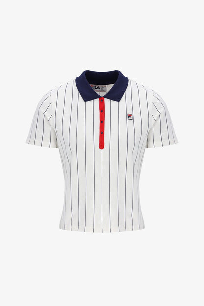BB1 Women's Classic Vintage Striped 130 Gardenia - Polo