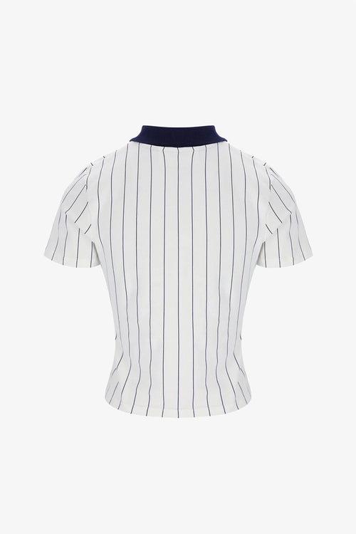 BB1 Women's Classic Vintage Striped 130 Gardenia - Polo