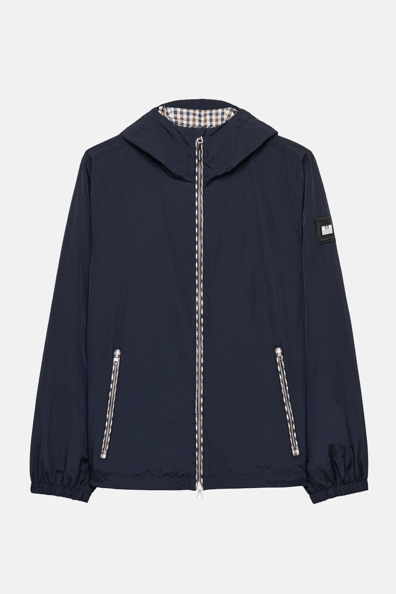 Campania Navy Check Windbreaker - Jacket
