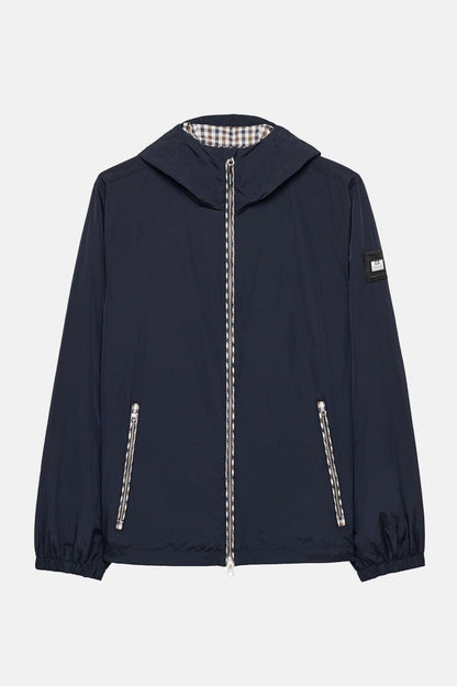 Campania Navy Check Windbreaker - Jacket