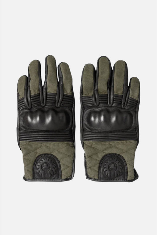 Hampstead Forest Green/Black Motorcycle - Leather Glove