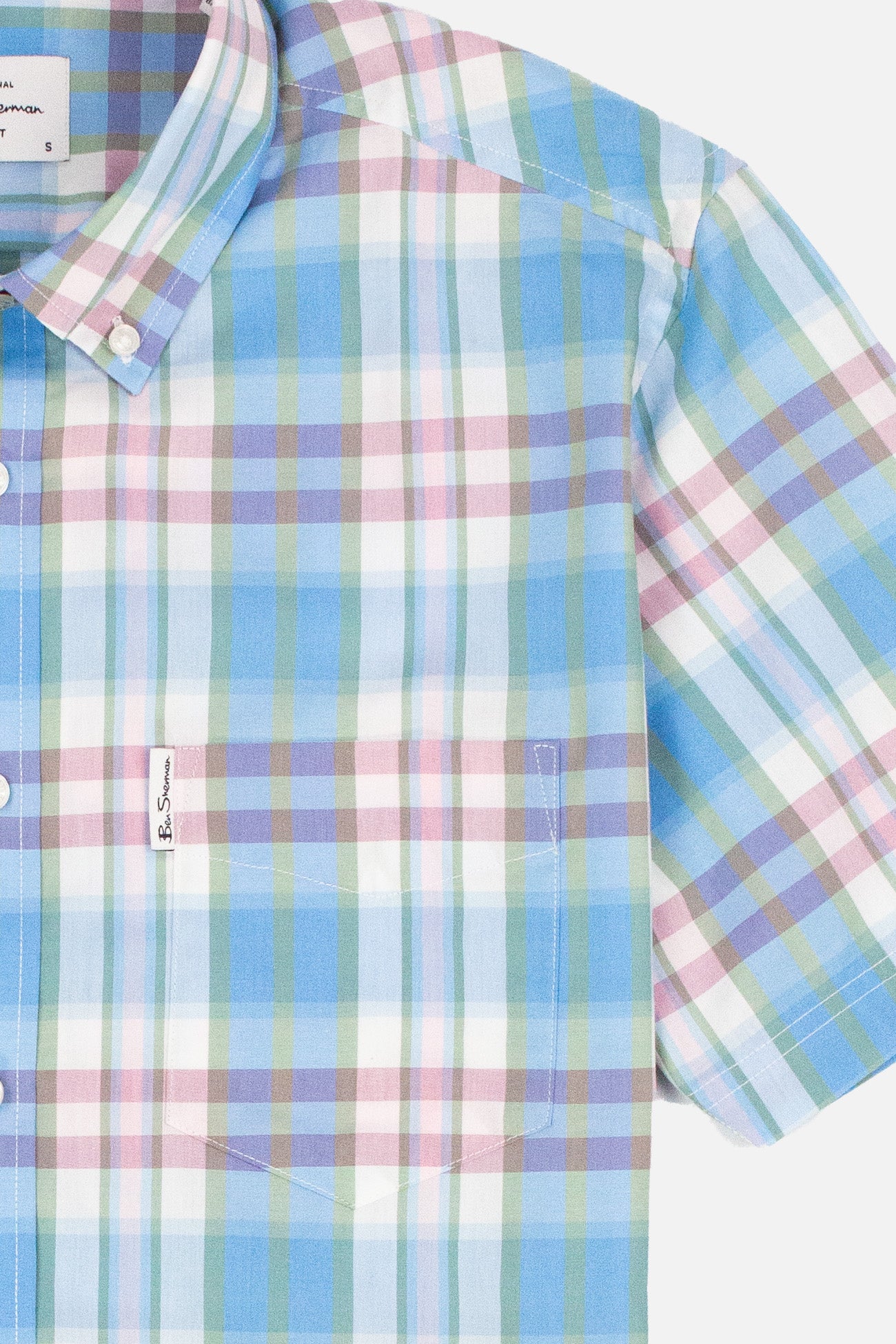 Irregular Check Glacier - Shirt