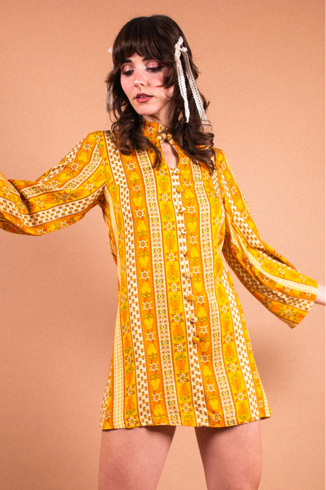 Goldie Tulip Stripe Keyhole Tunic - Dress