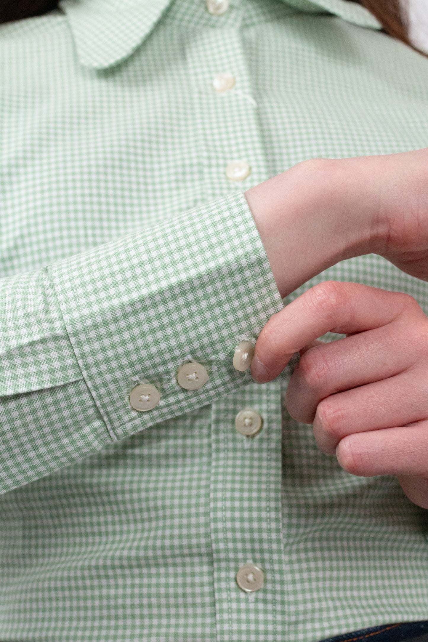 Gingham 'Fox' Green - Shirt