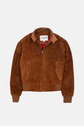 Women's Tobacco Suede Premium - Harrington Jacket