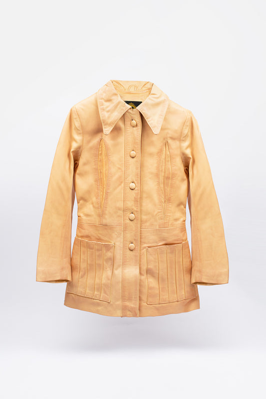 The "Avery" Butterscotch Leather - Jacket