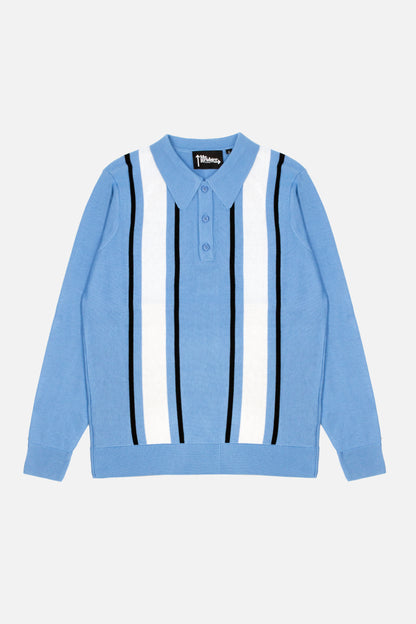 The 'Mario' Marina Blue - Polo Knit